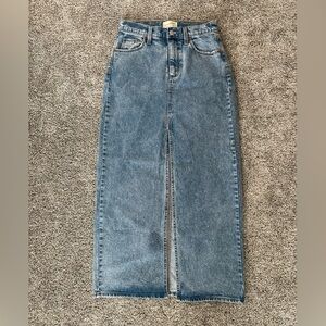 Universal Thread Denim Midi Skirt